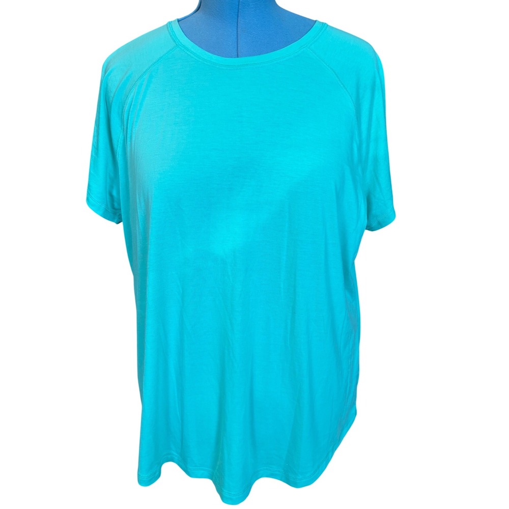 Tek Gear Essential Gear Aqua Oasis Short Sleeve Athletic T-Shirt XXL 222760